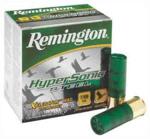 Remington Ammunition 26777 HyperSonic Steel 12 Gauge 3″ 1 1/4 oz 4 Shot 25rd Box/ 10 Cs