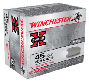Winchester Ammo X45CP2 Super X Target 45 Colt (LC) 255 gr Lead Round Nose (LRN) 20rd Box