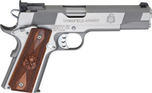 Springfield Armory PI9134LCA 1911 Loaded Target *CA Compliant 9mm Luger 5″ 9+1 Stainless Steel Crossed Cannon Cocobolo Grip