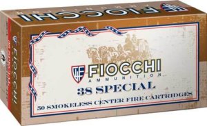 Fiocchi 38CA Cowboy Action Pistol 38 Special 158 gr Lead Flat Point (LFP) 50rd Box