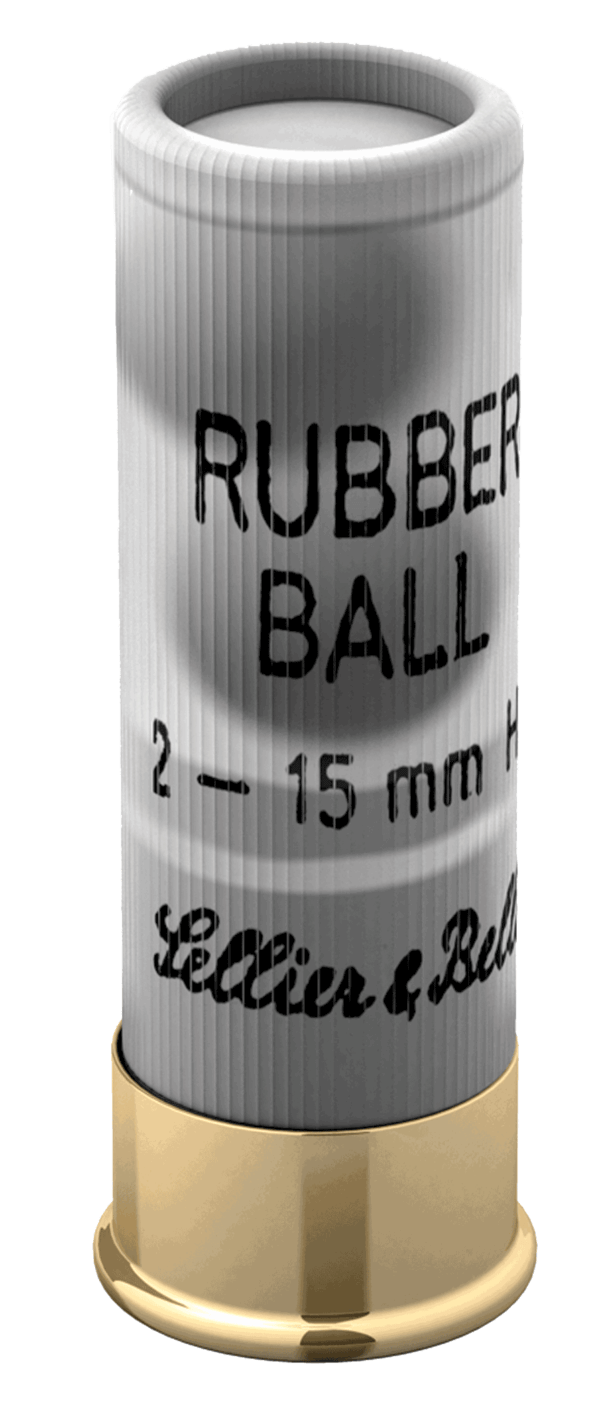 Sellier & Bellot SB12RBB Shotgun 12 Gauge 2.75″ 919 fps 2 Rubber Spherical Ball 25rd Box