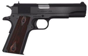 Colt Mfg O1911C 1911 Government Series 70 45 ACP 5″ 7+1 Blued Steel Double Diamond Checkered Rosewood Grip
