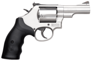 Smith & Wesson 10064 Model 69 Combat Magnum 44 Rem Mag Stainless Steel 2.75″ Barrel 5rd Cylinder & L-Frame Full Length Extractor Rod Internal Lock