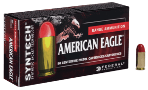 Federal AE9SJAP1 American Eagle Syntech Action Pistol 9mm Luger 150 gr Total Syntech Jacket Flat Nose (TSF) 50rd Box
