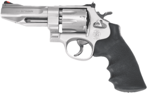 Smith & Wesson 178014 Model 627 Performance Center Pro 357 Mag 8rd Shot 4″ Matte Stainless Barrel Cylinder & Frame Black Finger Grooved Polymer Grip
