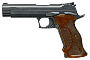 Sig Sauer 210A9TGT P210 Target Single 9mm Luger 5″ 8 Walnut Grip Black Nitron Stainless Steel