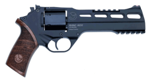 Chiappa Firearms CF340248 Rhino 60SAR *CA Compliant Medium Frame 357 Mag 6 Shot  6″ Black Anodized Steel Vent Rib Barrel  Blued Steel Cylinder  Black Anodized Aluminum Frame w/Picatinny Rail  Walnut Grip  Concealed Hammer