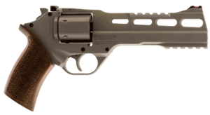 Chiappa Firearms CF340249 Rhino 60SAR *CA Compliant 357 Mag 6 Shot 6″ Nickel-Plated Steel Barrel & Cylinder Nickel-Plated Aluminum Frame & Barrel Shroud Picatinny Rails Walnut Grip