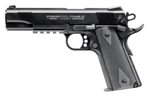 Walther Arms 517030810 1911 Colt Government A1 22 Long Rifle (LR) Single 5″ 10+1 Black Polymer Grip Black Tenifer Slide