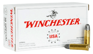 Winchester Ammo Q4196 USA Target 38 Special 150 gr Lead Round Nose (LRN) 20rd Box