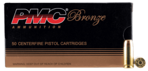 PMC 40E Bronze 40 S&W 180 gr Full Metal Jacket Flat Point (FMJFP) 50rd Box