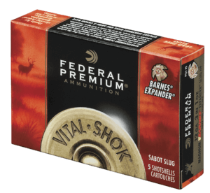Federal P151TC Premium Vital-Shok 12 Gauge 3″ 11/16 oz Sabot Slug Shot 5rd Box