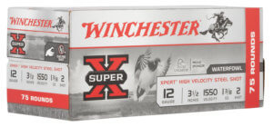 Winchester Ammo WEX12L2VP Super X Xpert High Velocity 12 Gauge 3.50″ 1 3/8 oz 2 Shot 75 Rd Box / 2 Cs (Value Pack)