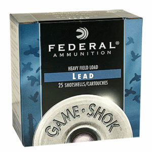 Federal H2026 Game-Shok Upland 20 Gauge 2.75″ 1 oz 6 Shot 25rd Box