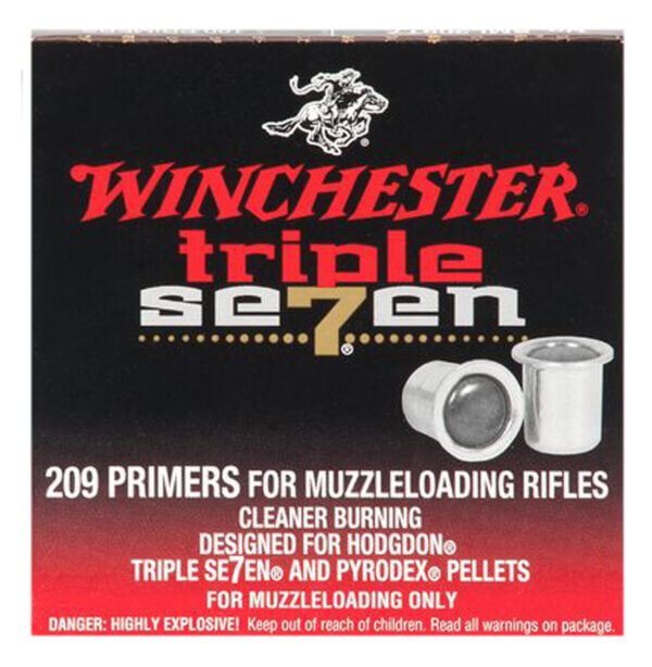 Winchester Muzzleloading SML209T7 209 Triple Seven Muzzleloading Primers 100 Per Box