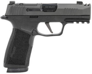 Sig Sauer 365XCA-9-COMP P365 X-Macro 9mm Luger 3.10″ 17+1  Black  Steel Slide with Optic Cuts & Integrated Compensator  XRAY Sights