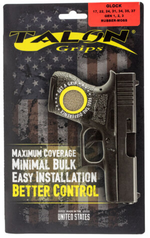Talon Grips 103M Adhesive Grip  Textured Moss Rubber for Glock 17 22 24 31 34 35 37 47 Gen3