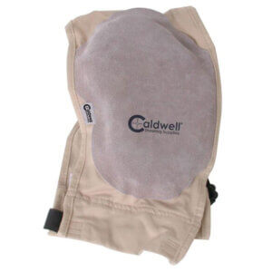 Caldwell 330110 Super Mag Plus Recoil Shield Tan Cloth w/Leather Pad Ambidextrous