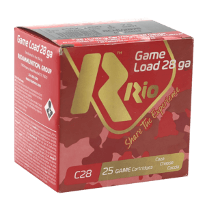Rio Ammunition RC288 Game Load Heavy Field 28 Gauge 2.75″ 3/4 oz 25/10 sold as a case